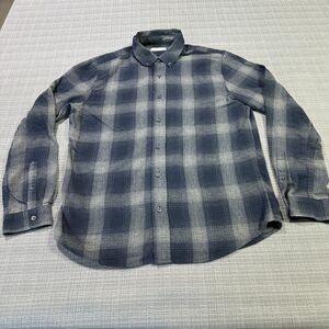 Cotton & Co Shirt Mens Medium Flannel Button Up Outdoor‎ Comfort Cabin Gorp